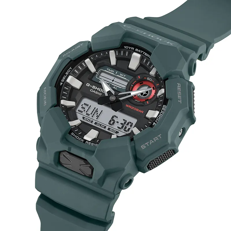 G-Shock Dual-time 10 Years Battery Dark Teal Men's Watch- GA-010-2A